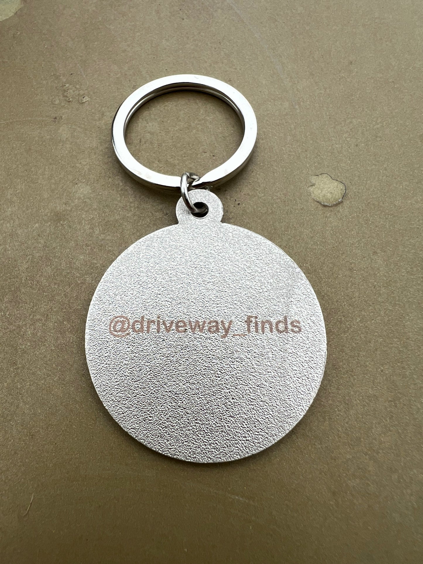 Metal Driveway Finds Keychain
