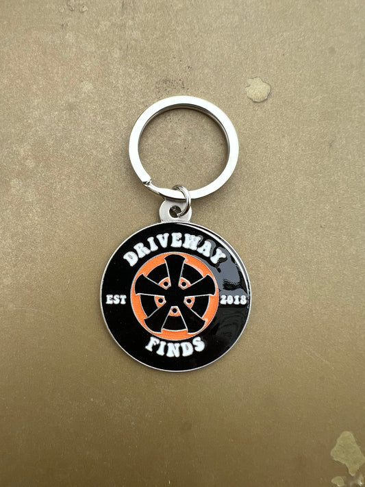 Metal Driveway Finds Keychain