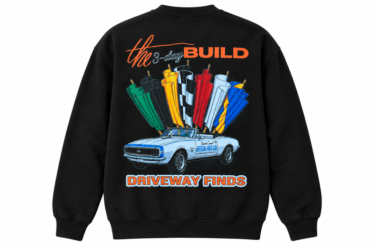 3 Day Build 1967 Camaro Pace Car Crew Neck