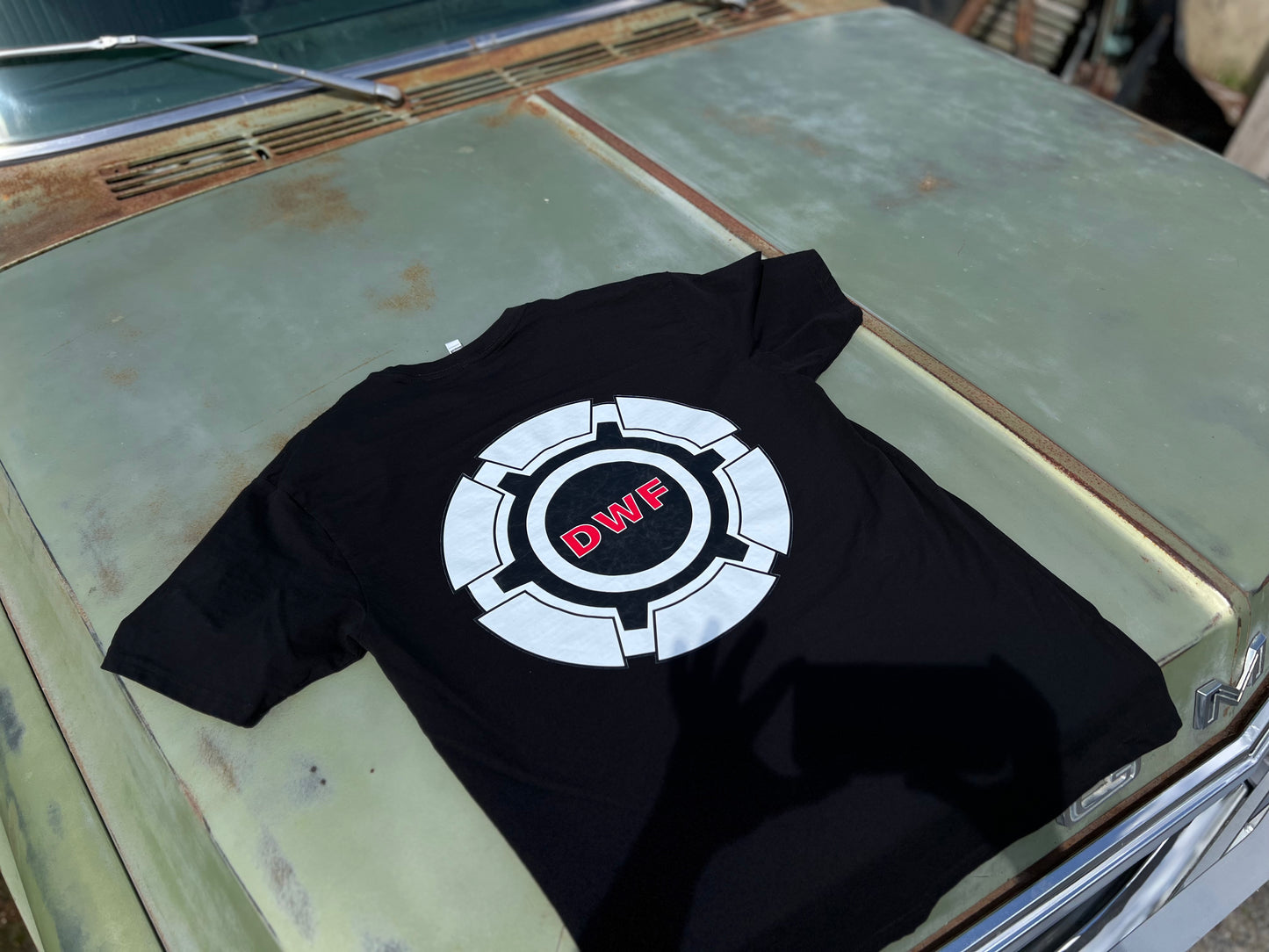 Red Hub Cap Driveway Finds T-Shirt, Hoodie, or Long Sleeve