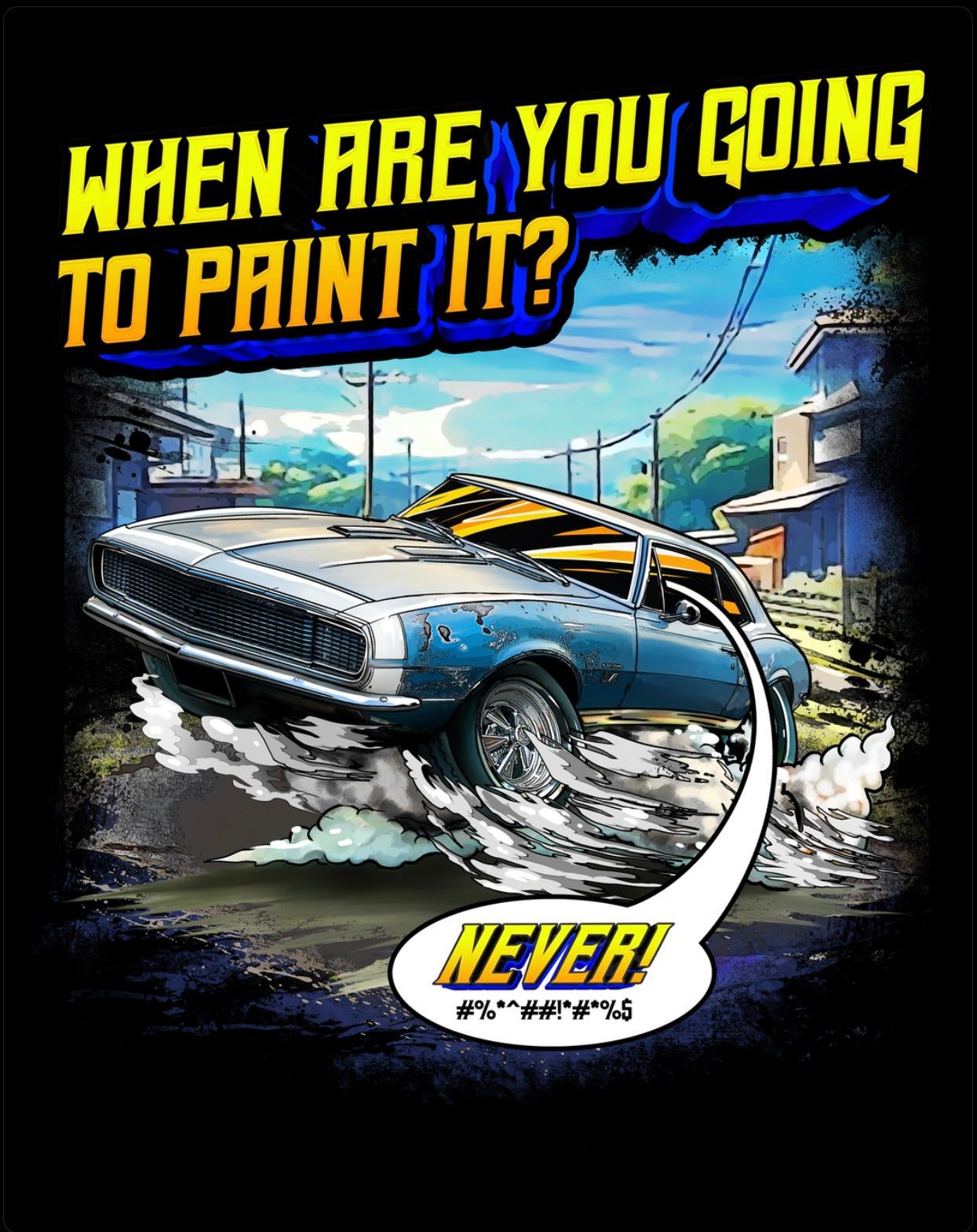 Patina Camaro Muscle Car Shirt, Hoodie, Long Sleeve